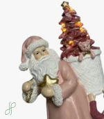 Babbo Natale Rosa con Luci - immagine 2