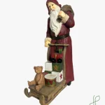 Babbo Natale Rosa con Slitta