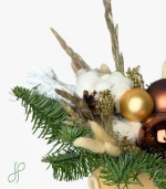 Composizione Natalizia Bronzo e Oro - immagine 3