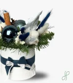 Composizione Natalizia Blu Ottanio - immagine 2