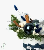 Composizione Natalizia Blu Ottanio - immagine 3