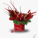 Composizione Natalizia Rossa