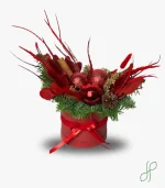 Composizione Natalizia Rossa