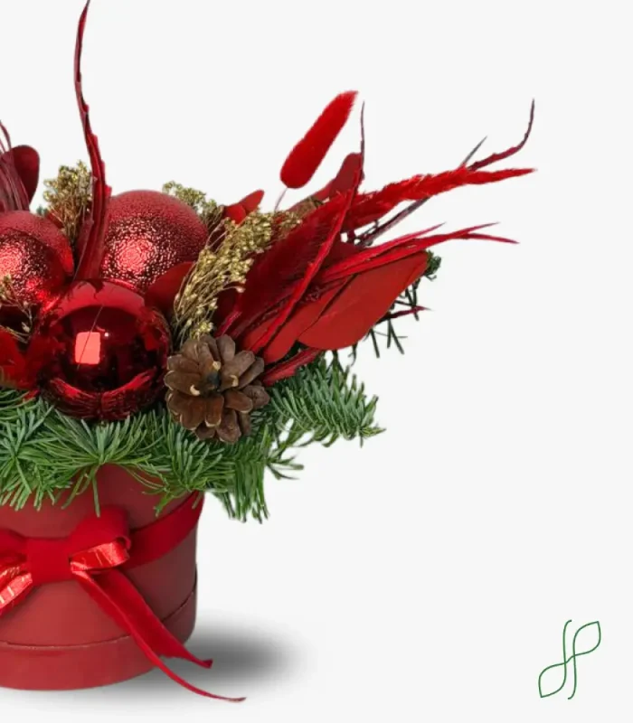 Composizione Natalizia Rossa - immagine 3