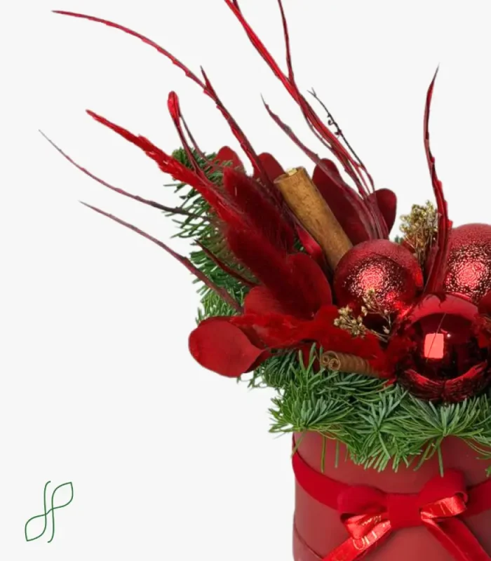 Composizione Natalizia Rossa - immagine 2