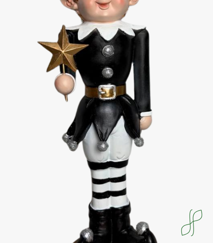 Elfo Vestito Nero con Stella - immagine 2