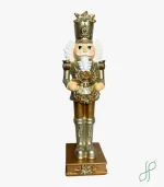 Schiaccianoci in Oro con Ghirlanda