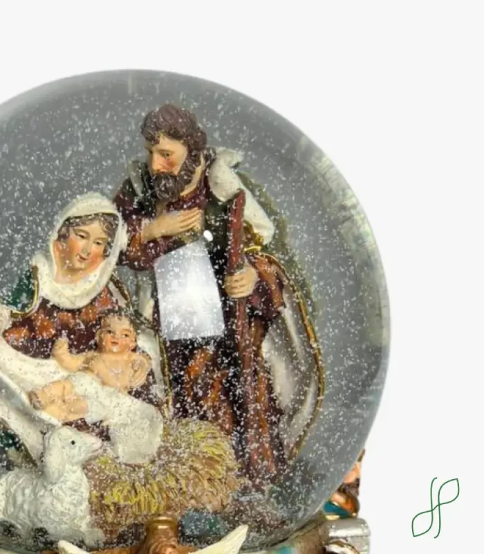Sfera Natalizia con Natività - immagine 2