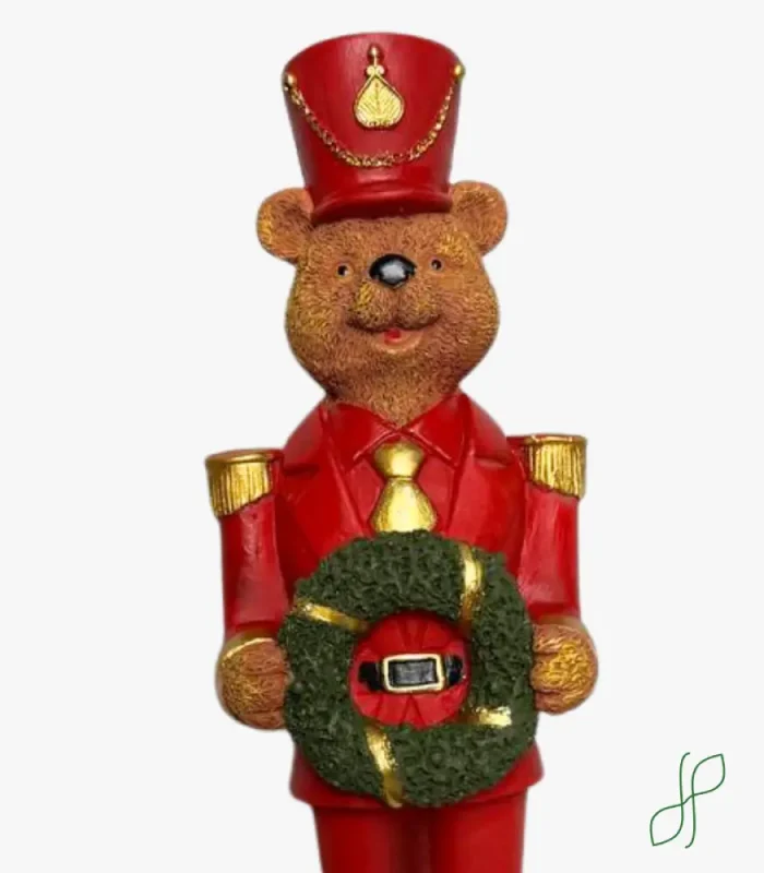 Schiaccianoci Orsetto con Ghirlanda - immagine 2