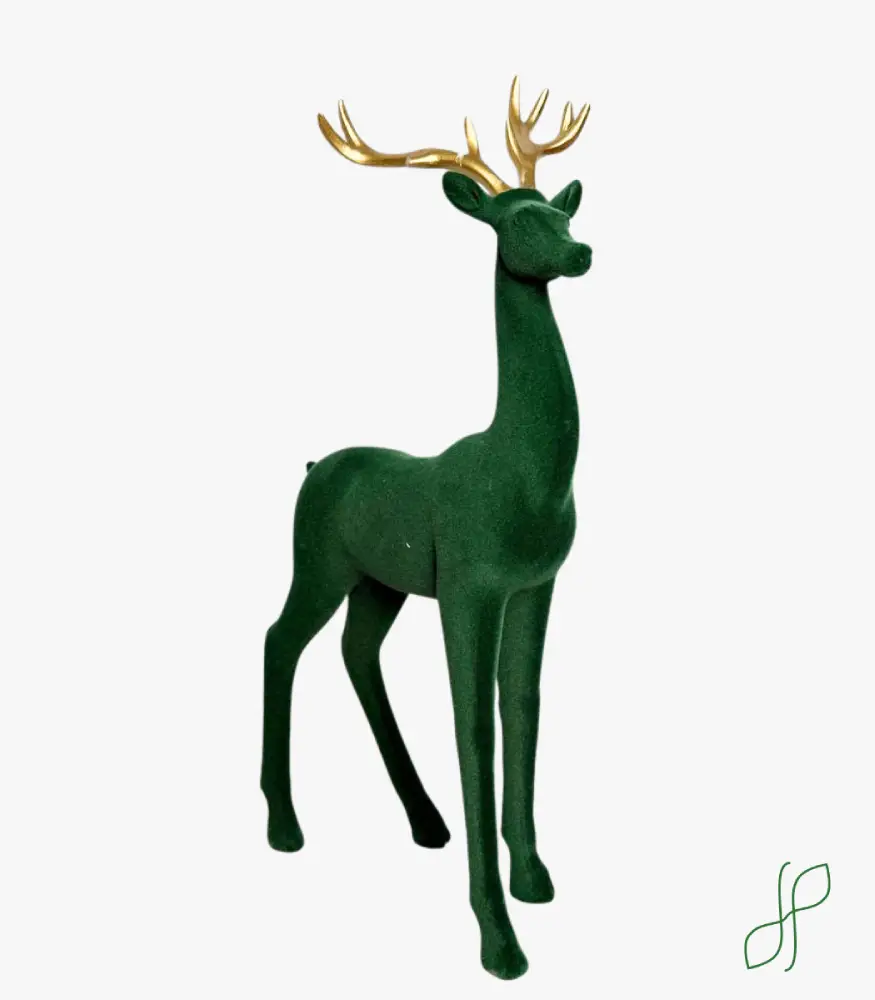 451 Cervo Velluto Verde con Corna Orno - immagine 1