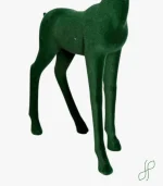 Cervo Velluto Verde con Corna Orno - immagine 3