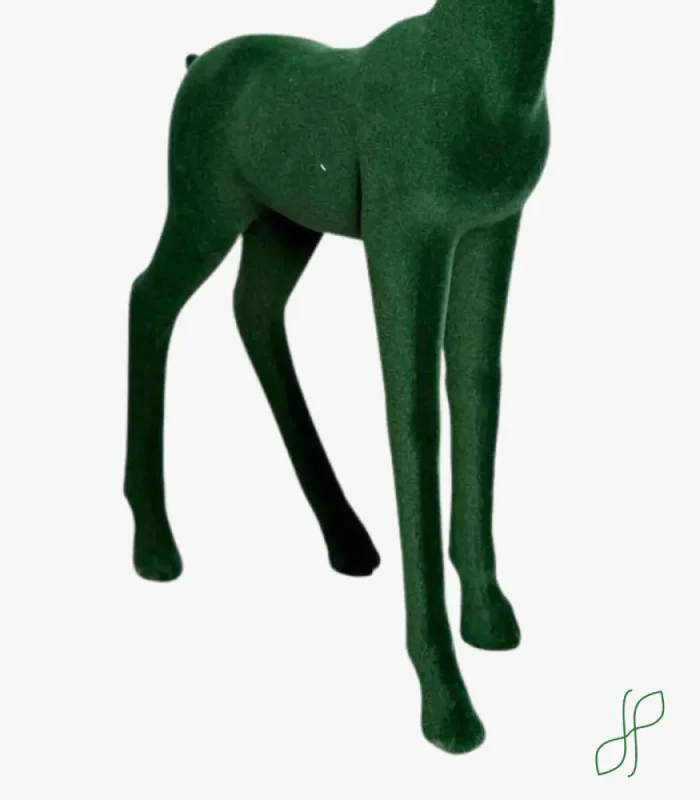 Cervo Velluto Verde con Corna Orno - immagine 3