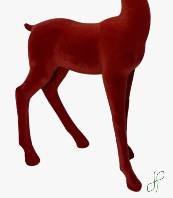 Cervo Velluto Rosso con Corna Orno - immagine 3