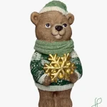 Orsetto con Fiocco di Neve