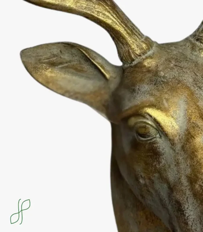 Testa Di Cervo in Oro - immagine 3