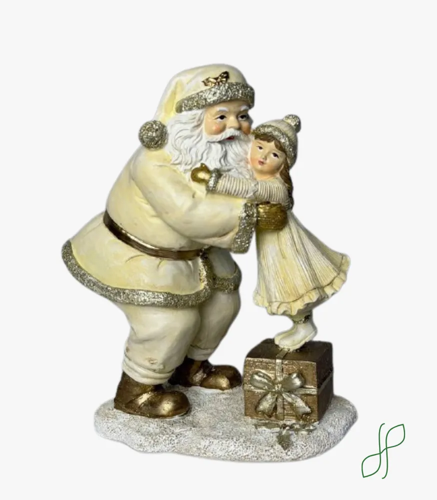 a-100-1 Babbo Natale con Bambina - immagine 1